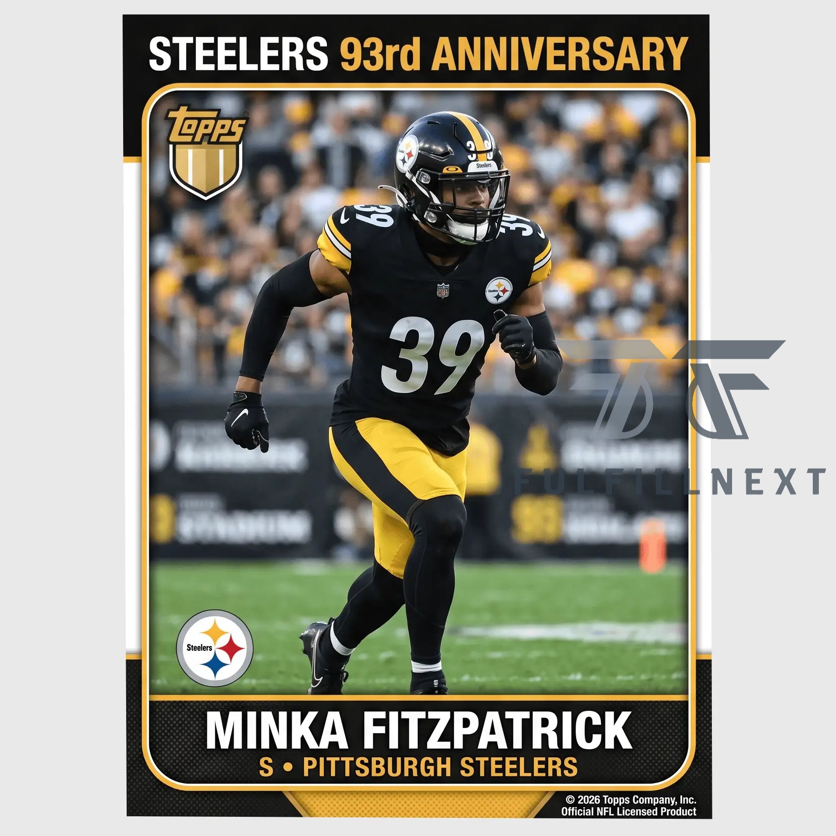 Pittsburgh Steelers 93rd Anniversary Trading Cards - Image 6