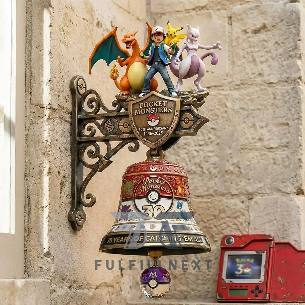 Pocket Monsters 30th Anniversary Wall Bell - Image 2