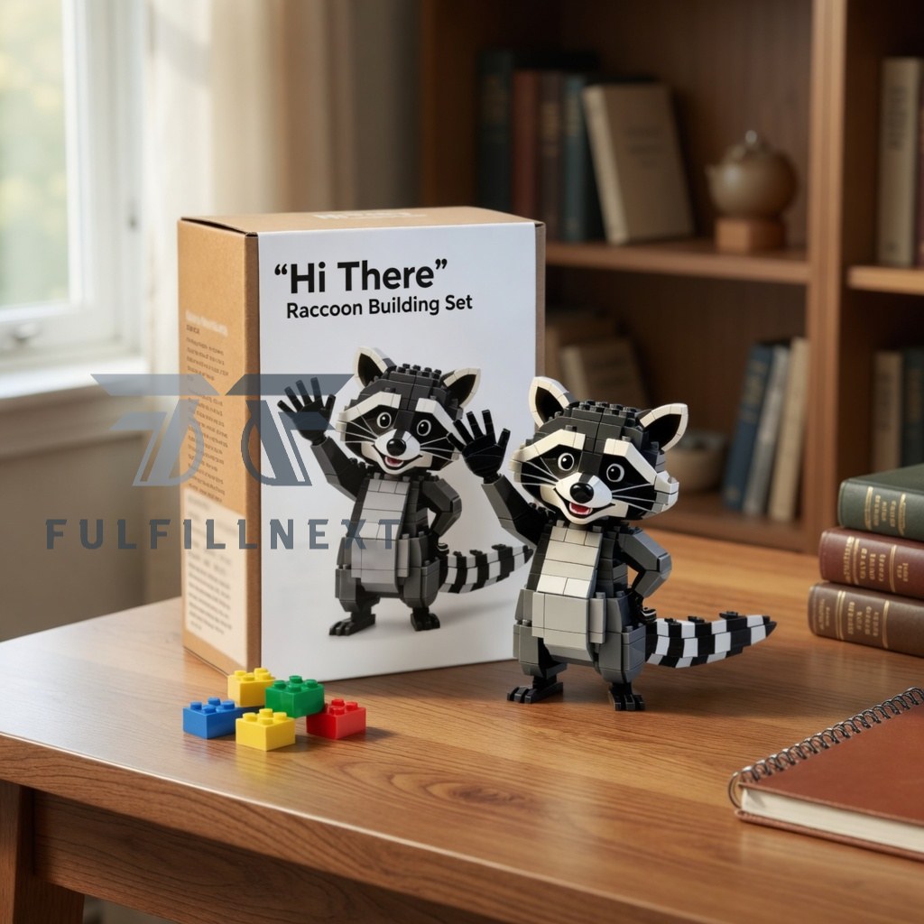 Raccoon Hi There Building Blocks Set - Image 2