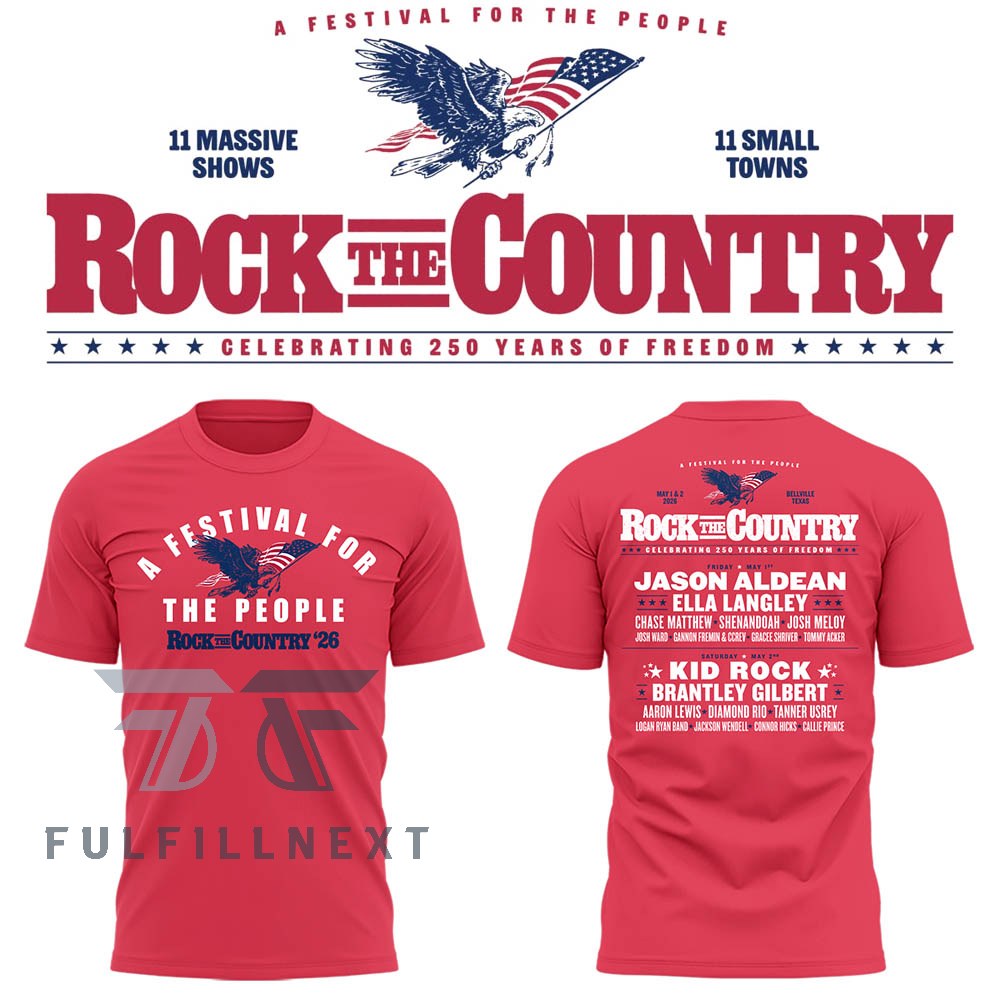 Rock the Country 2026 Celebrating 250 Years of Freedom Festival T-Shirt