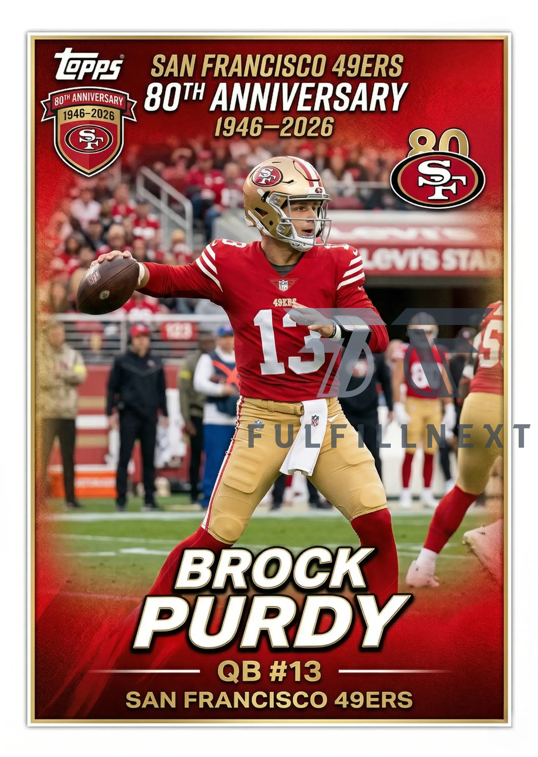 San Francisco 49ers 80th Anniversary Trading Cards Box - Image 3
