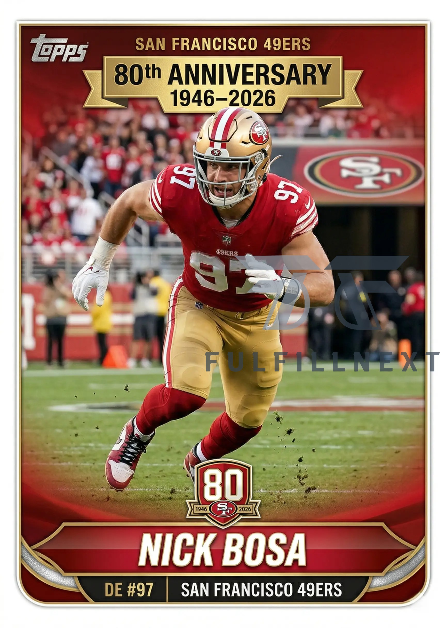San Francisco 49ers 80th Anniversary Trading Cards Box - Image 5