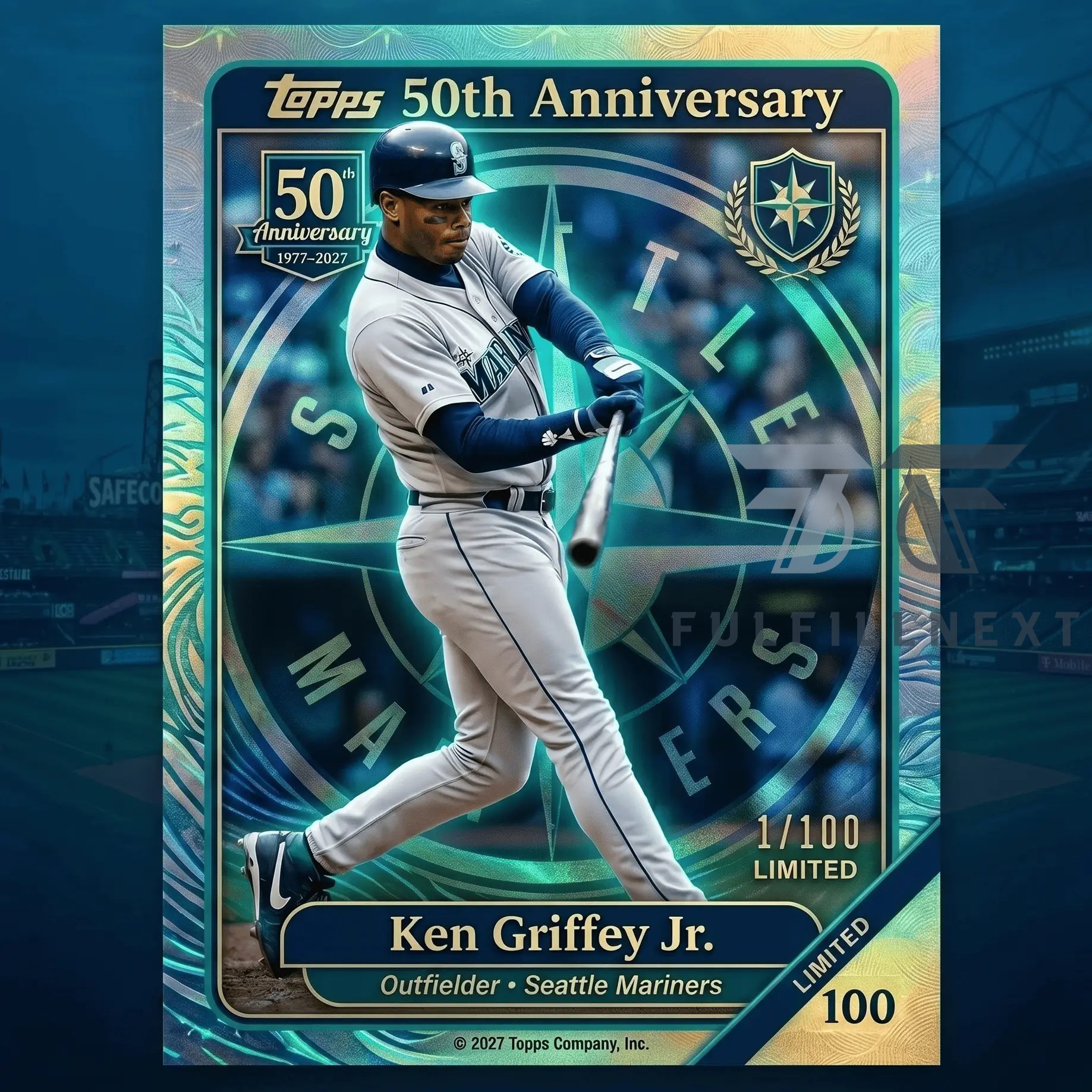 Seattle Mariners 50th Anniversary Trading Cards - Image 2