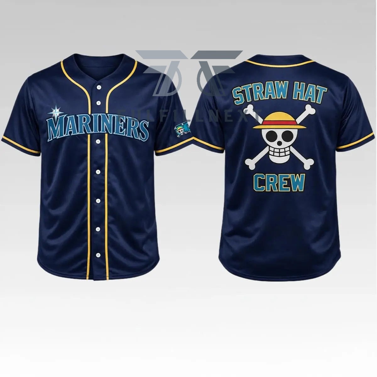 Seattle Mariners Straw Hat Crew One Piece Baseball Jersey