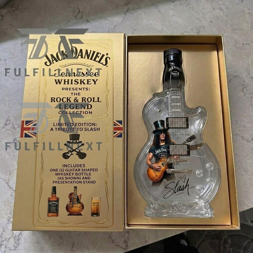 Slash Jack Daniel's Old No. 7 Guitar Whiskey Bottle - Image 4