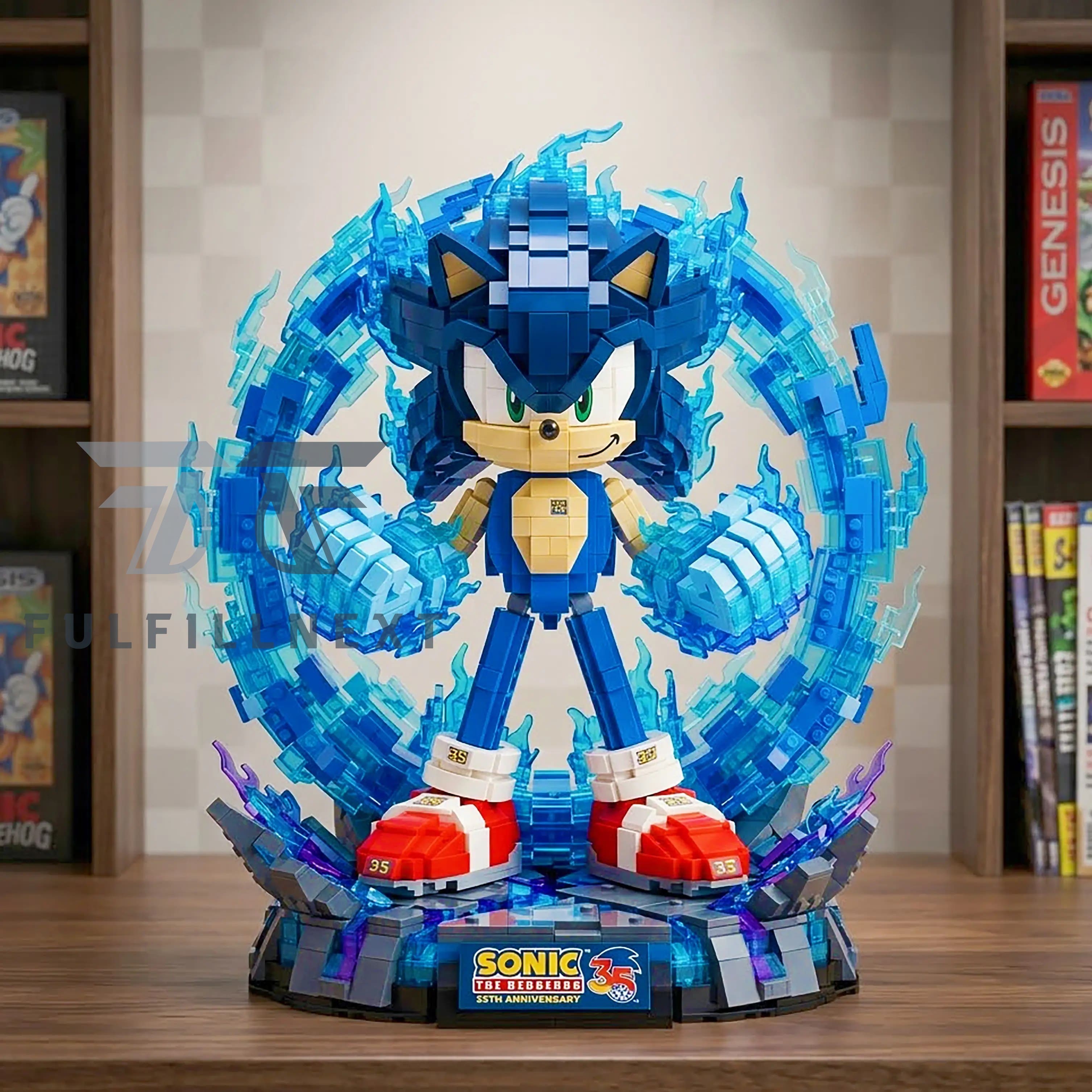 Sonic The Hedgehog 35th Anniversary Building Bricks Set - Image 2