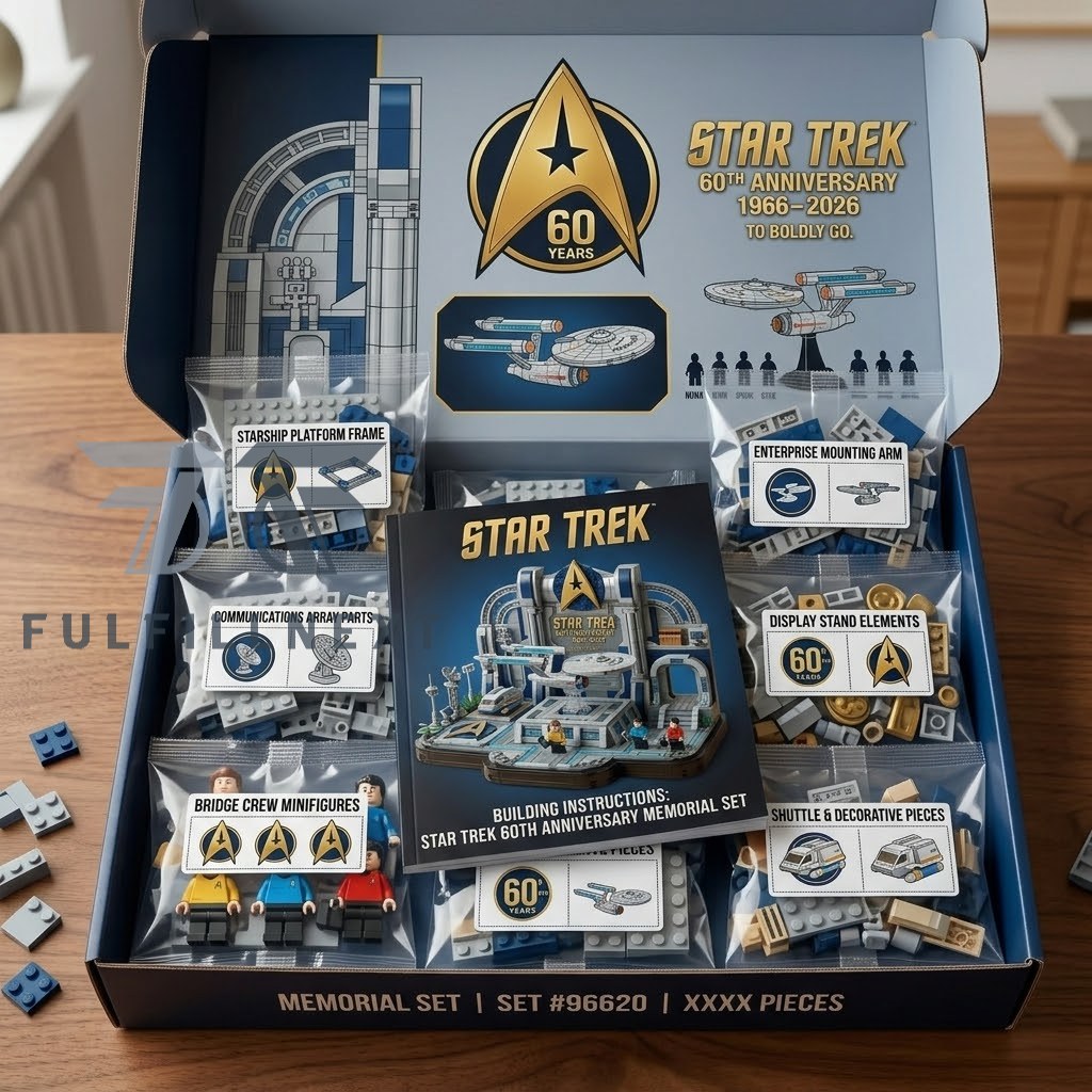 Star Trek 60th Anniversary 1966-2026 Building Bricks Set - Image 2