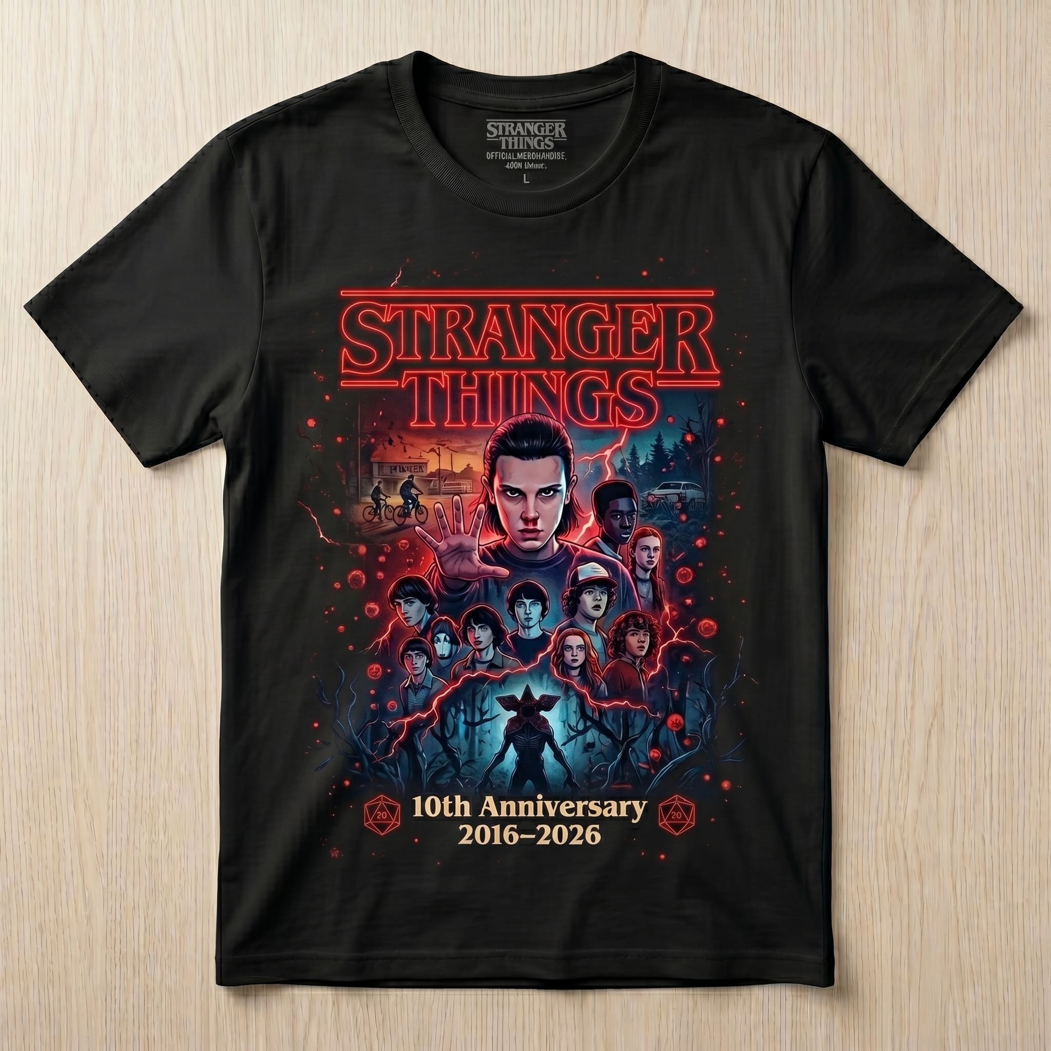 Stranger Things 10th Anniversary T-Shirt