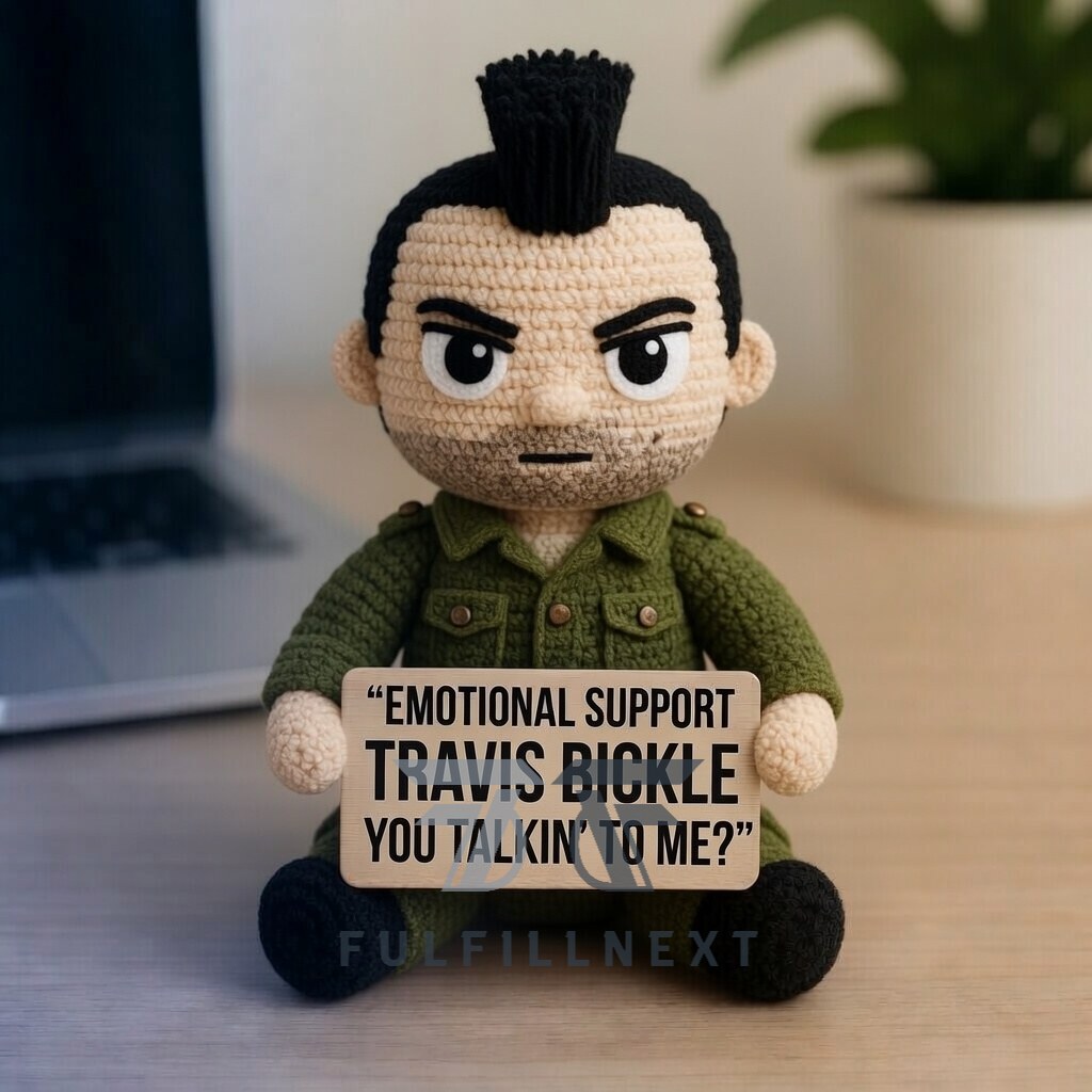 Taxi Driver 1976 50th Anniversary Crochet Doll - Image 2