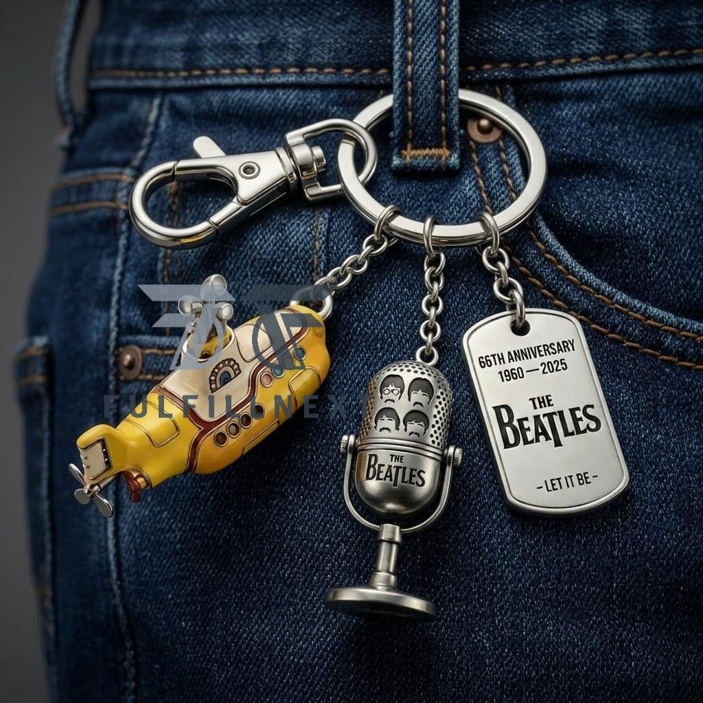 The Beatles 66th Anniversary Submarine Keychain - Image 3