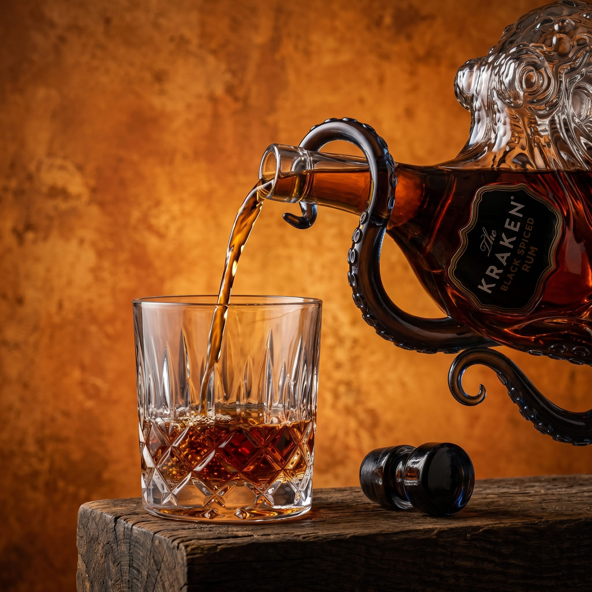 The Kraken Black Spiced Rum Bottle - Image 3