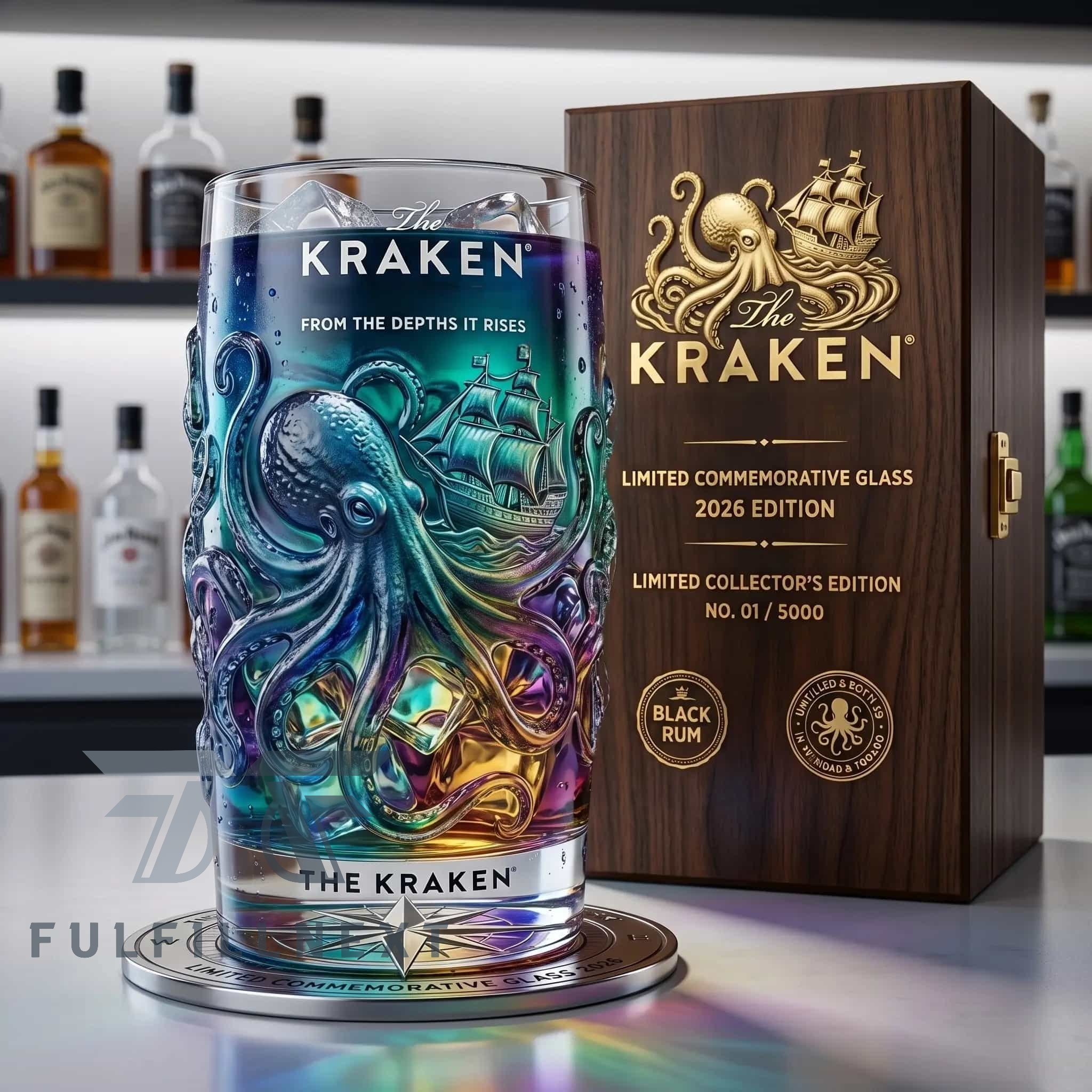 The Kraken Commemorative 2026 Holographic Glass