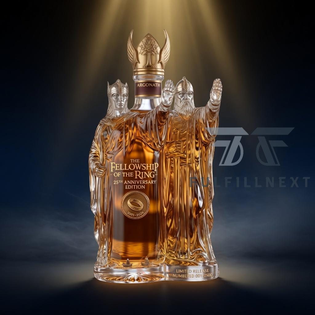 The Lord of the Rings The Fellowship of the Ring 25th Anniversary Whiskey Bottle