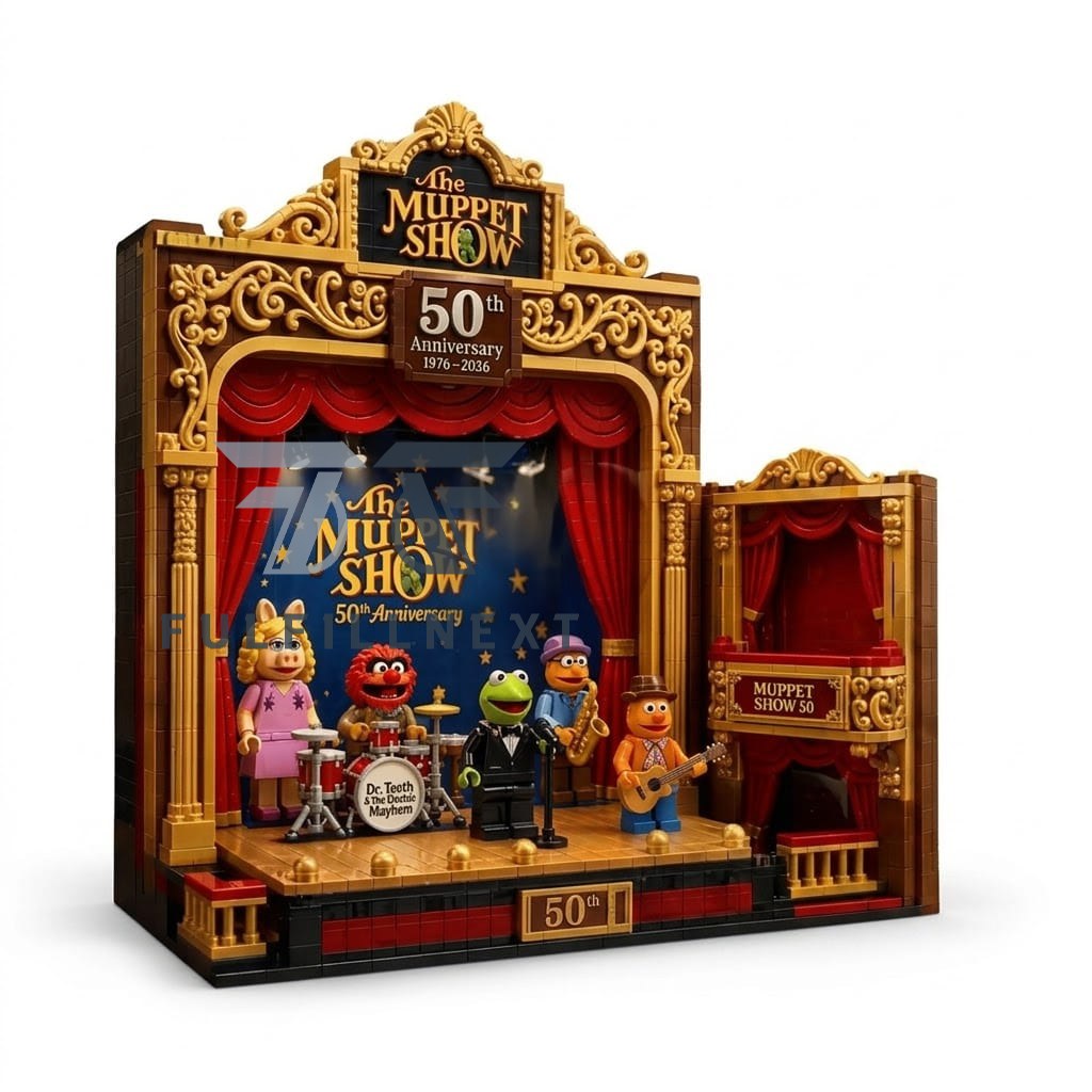 The Muppet Show 50th Anniversary 1976-2036 Building Blocks Set