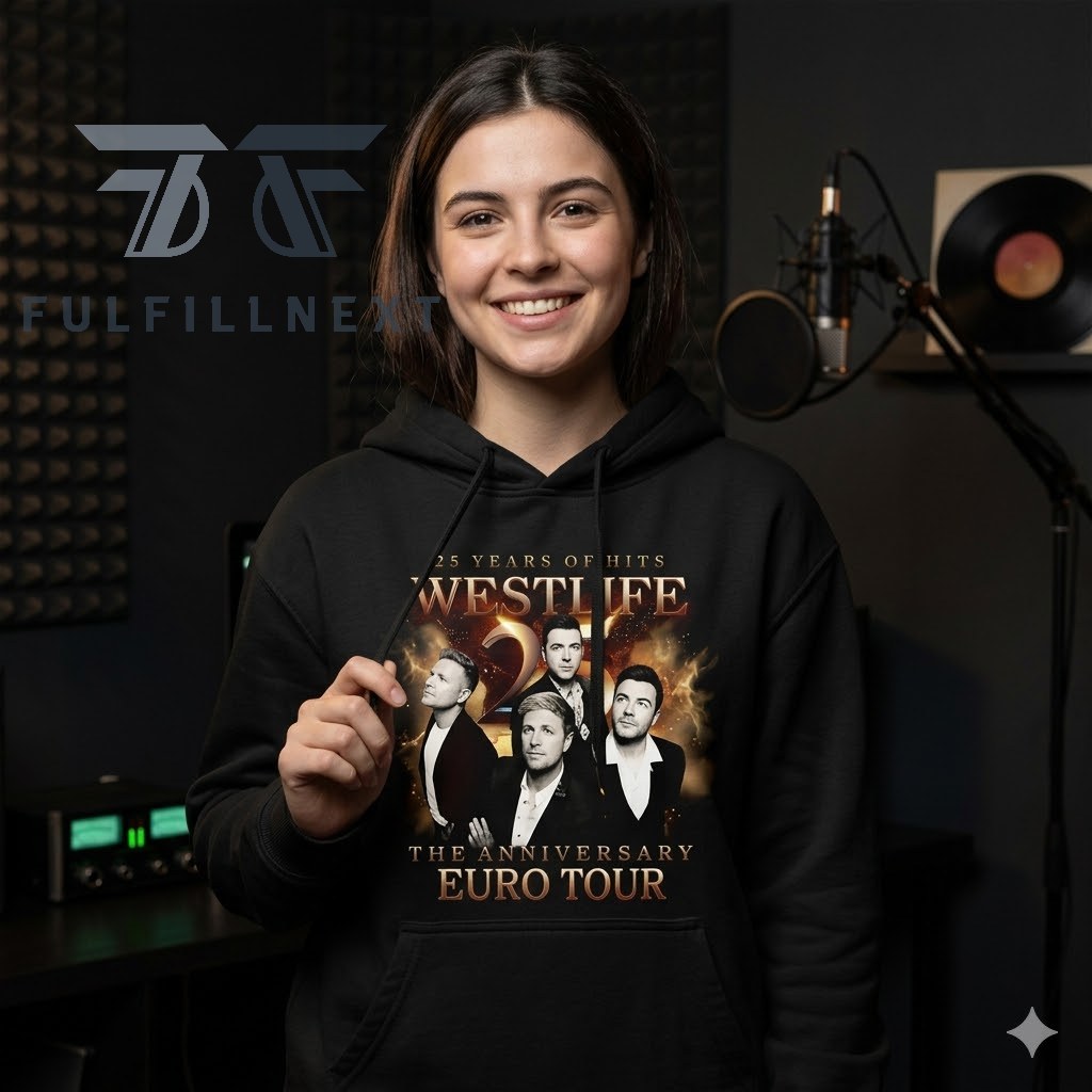 Westlife 25th Anniversary Europe Tour Hoodie - Image 2