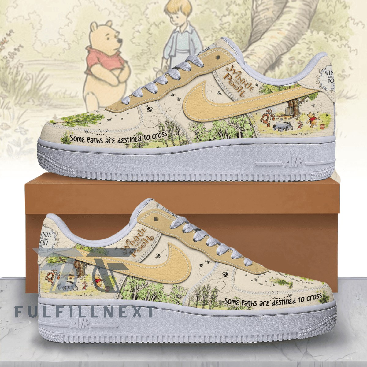 Winnie The Pooh 100th Anniversary AF1 Sneakers