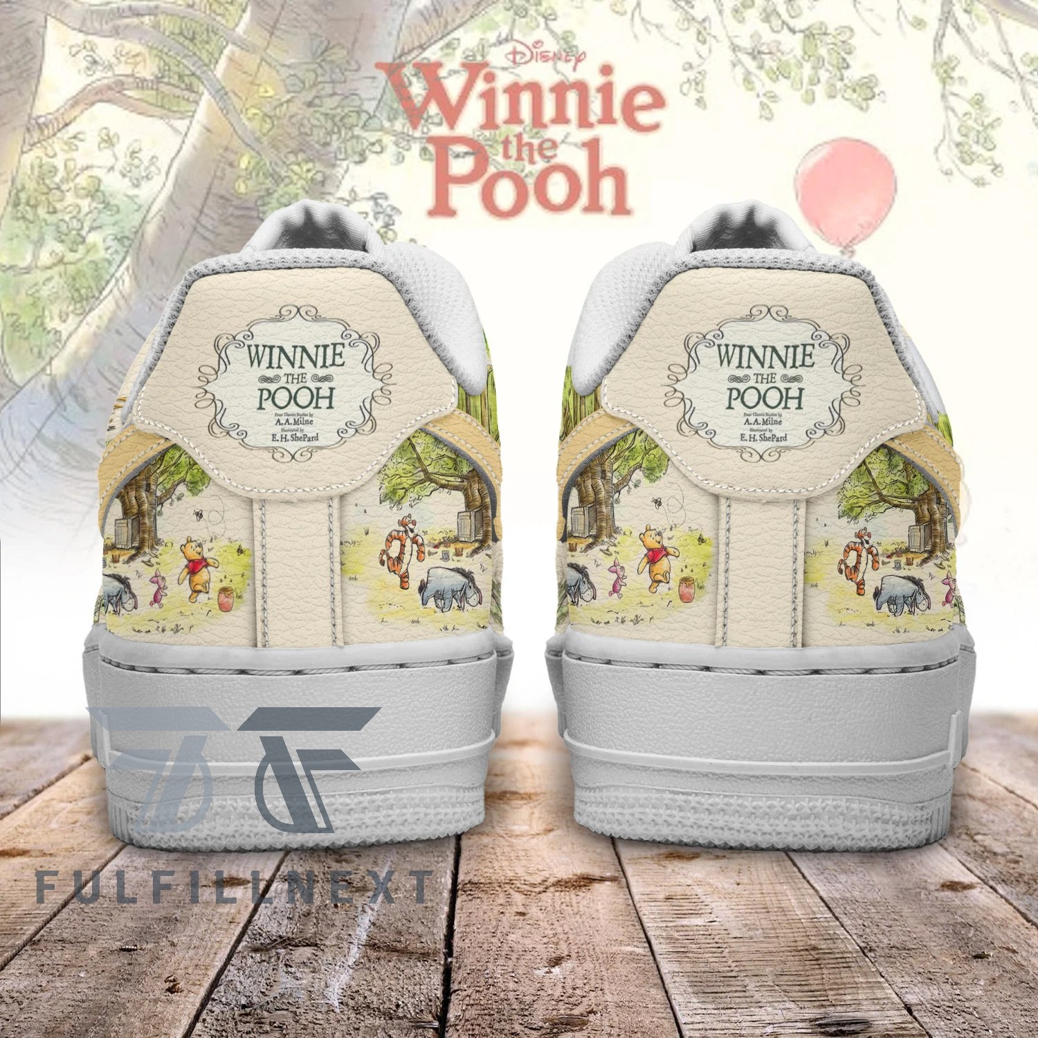 Winnie The Pooh 100th Anniversary AF1 Sneakers - Image 2
