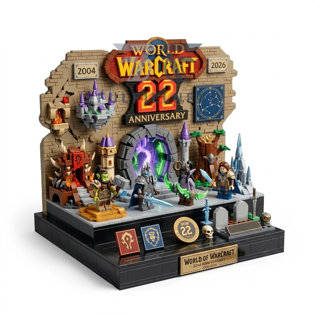 World of Warcraft 22nd Anniversary Building Bricks Set