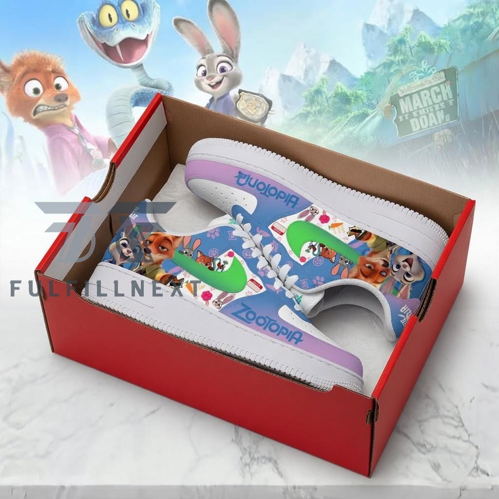 Zootopia Judy Hopps Nick AF1 Sneakers - Image 2
