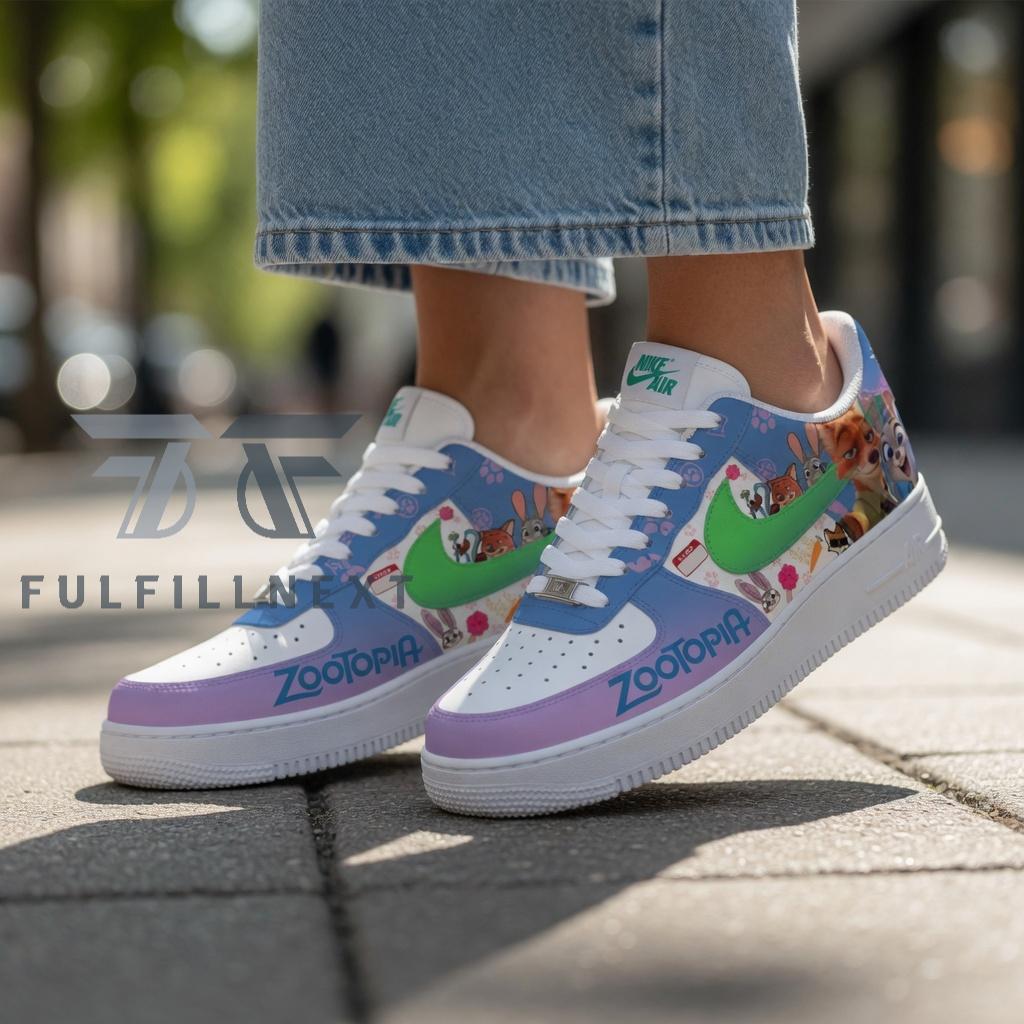 Zootopia Judy Hopps Nick AF1 Sneakers - Image 3